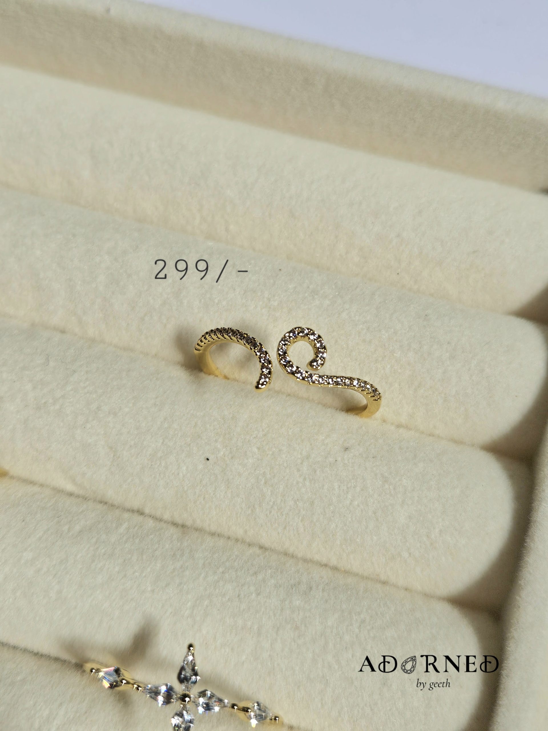 Pave Swirl Open Ring