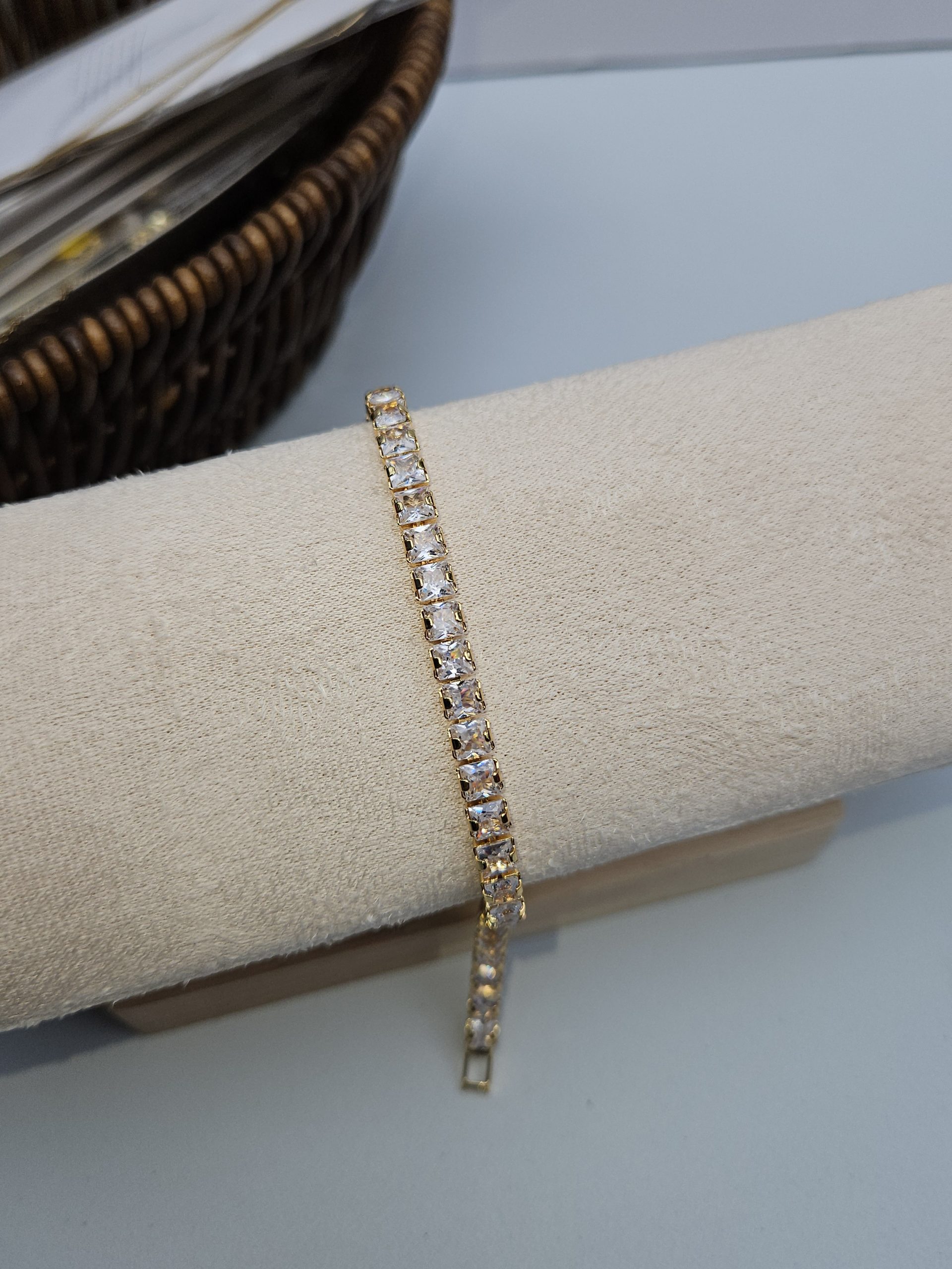 Princess-Cut Tennis Bracelet